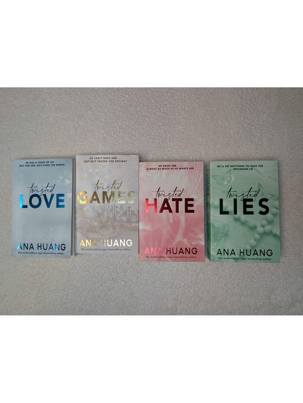 Ana Huang Twisted Series Books 1-4 Paperback Lot Romance Fiction for Adults